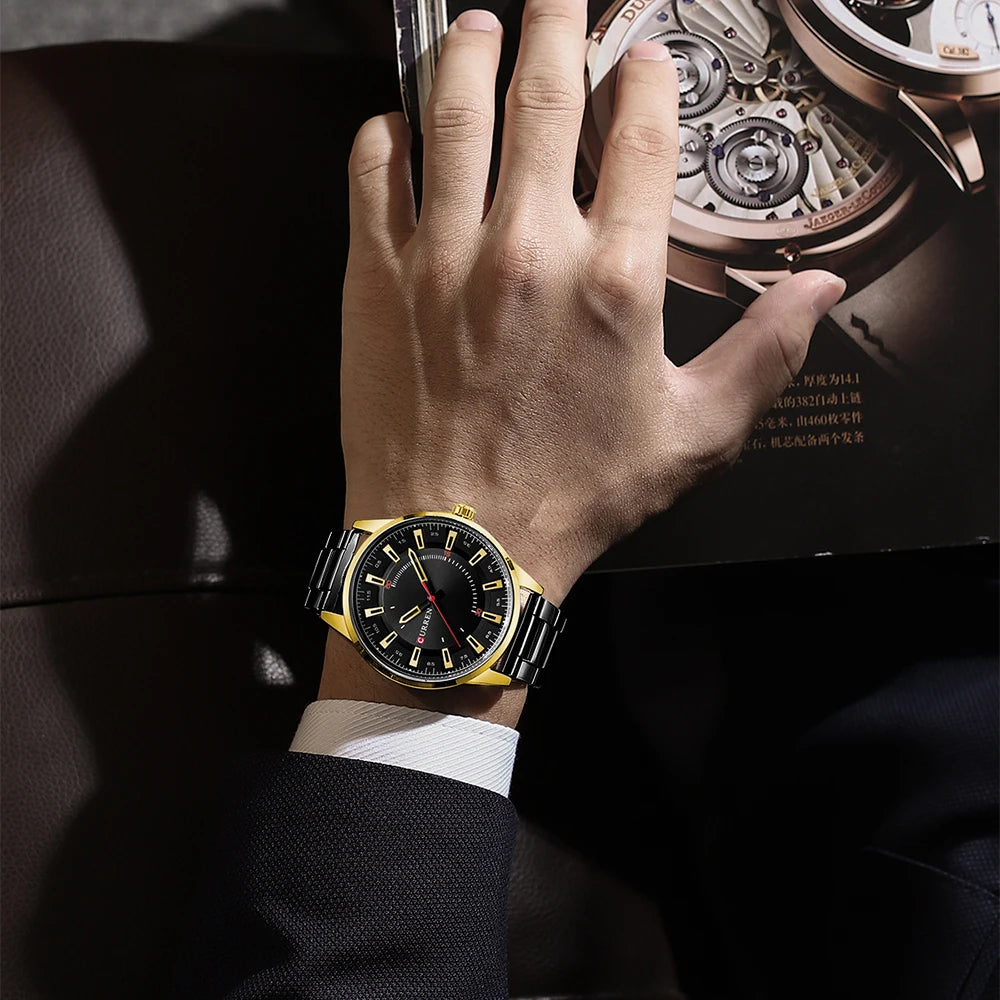 Reloj CURREN 8406: Elegancia Sencilla para el Hombre Moderno