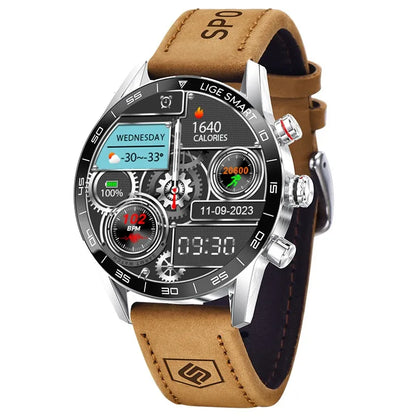 LIGE Smartwatch Militar con GPS y Pantalla AMOLED HD – Tecnología y Estilo en tu Muñeca