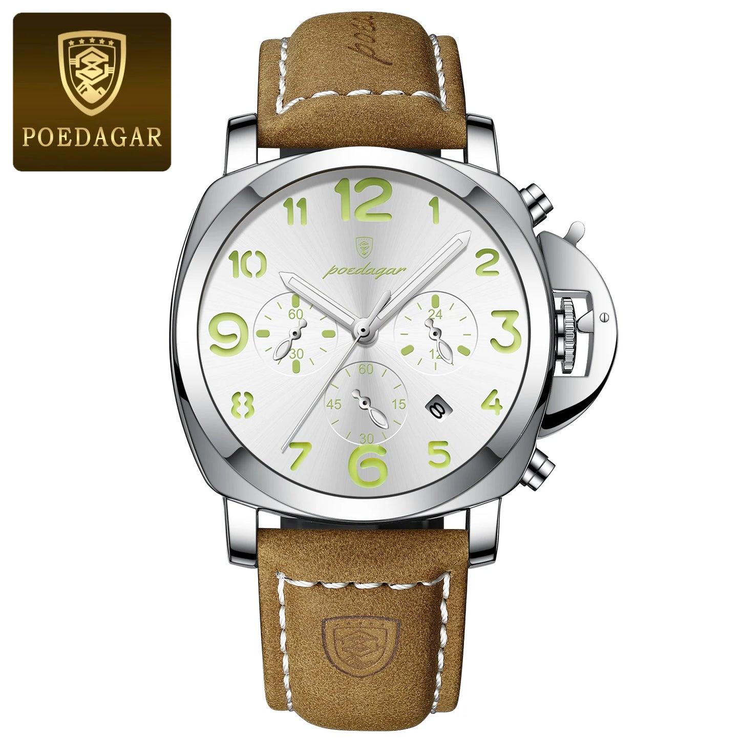 Reloj POEDAGAR 859: Estilo Militar con Toque de Elegancia