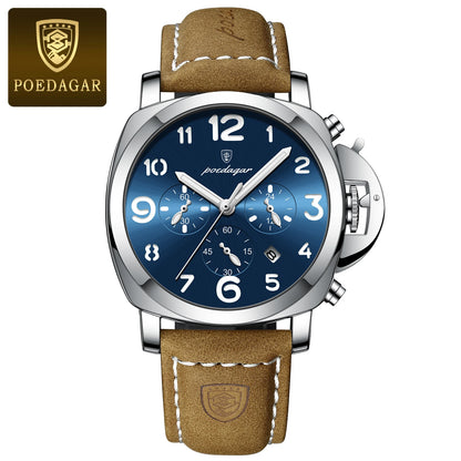 Reloj POEDAGAR 859: Estilo Militar con Toque de Elegancia