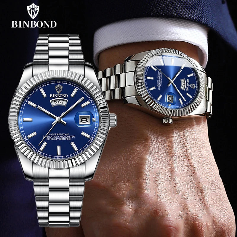 Reloj BINBOND: Elegancia y Precisión para el Hombre Moderno