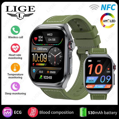 LIGE Smartwatch Premium - Monitoriza tu Salud con Precisión Médica