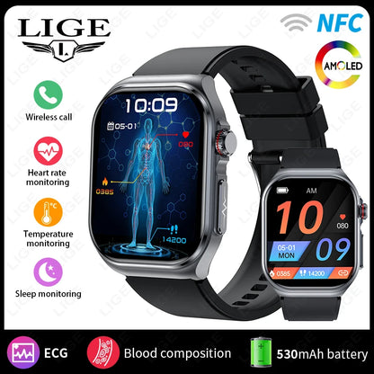 LIGE Smartwatch Premium - Monitoriza tu Salud con Precisión Médica