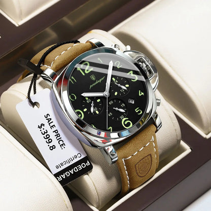 Reloj POEDAGAR 859: Estilo Militar con Toque de Elegancia