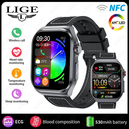 LIGE Smartwatch Premium - Monitoriza tu Salud con Precisión Médica