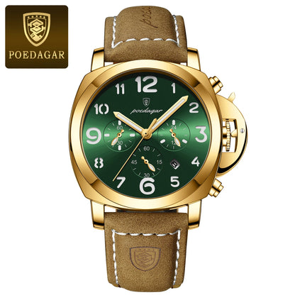 Reloj POEDAGAR 859: Estilo Militar con Toque de Elegancia