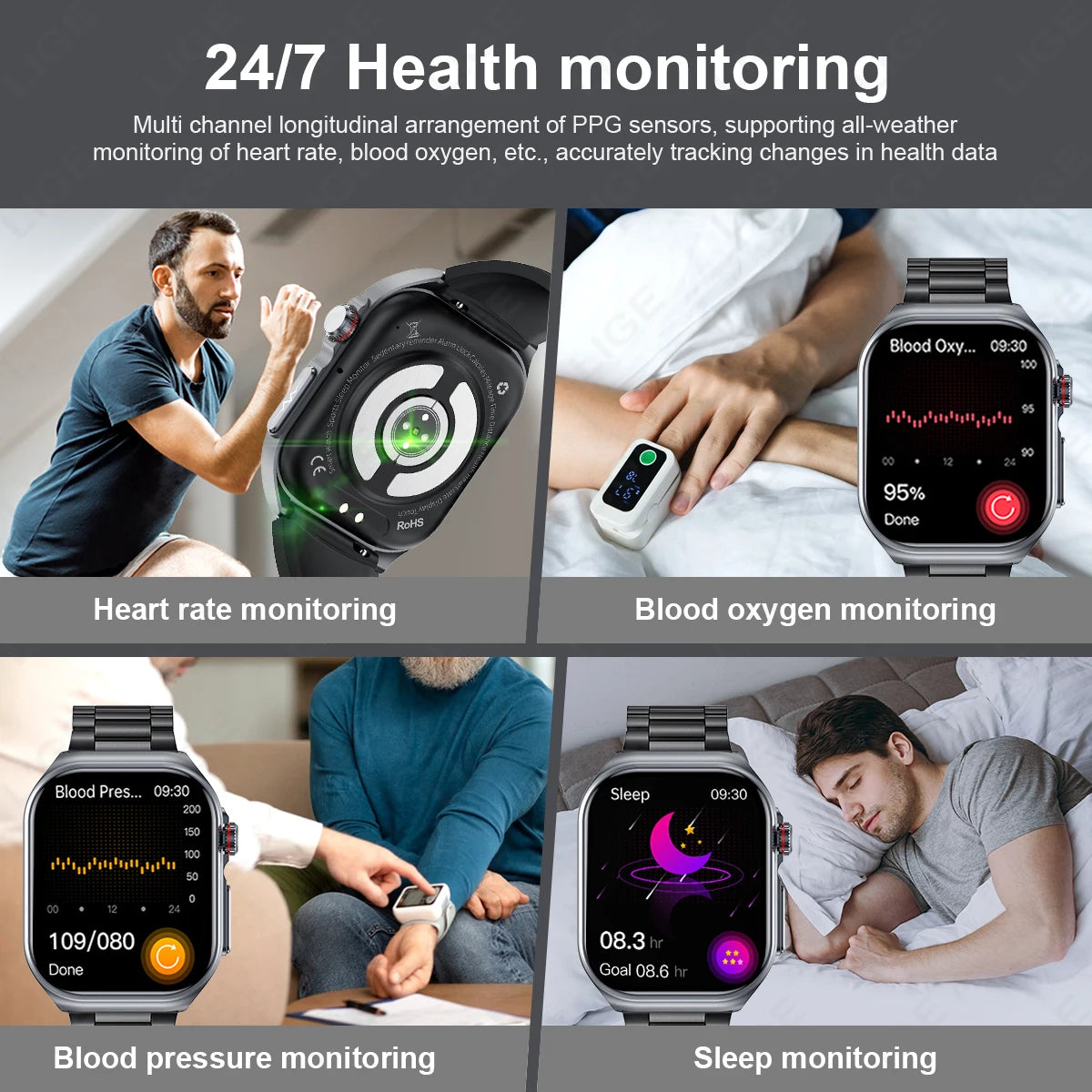 LIGE Smartwatch Premium - Monitoriza tu Salud con Precisión Médica