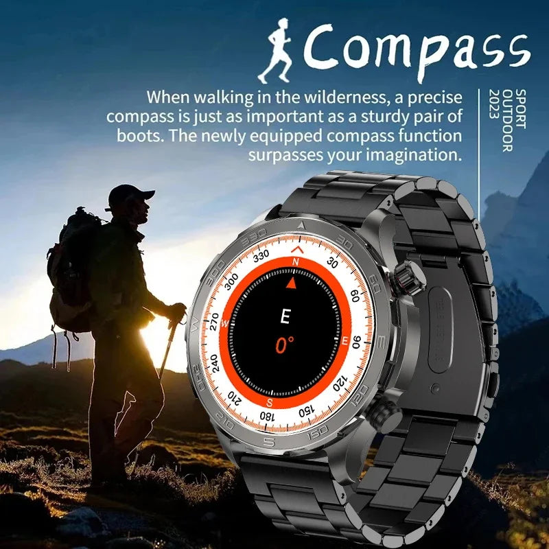 Smartwatch Deportivo con Llamadas Bluetooth, Pantalla AMOLED HD, GPS y Monitor de Salud IP68 - Compatible con Android e iOS