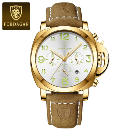 Reloj POEDAGAR 859: Estilo Militar con Toque de Elegancia