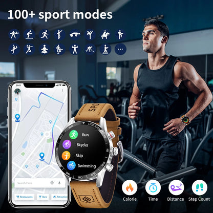 LIGE Smartwatch Militar con GPS y Pantalla AMOLED HD – Tecnología y Estilo en tu Muñeca